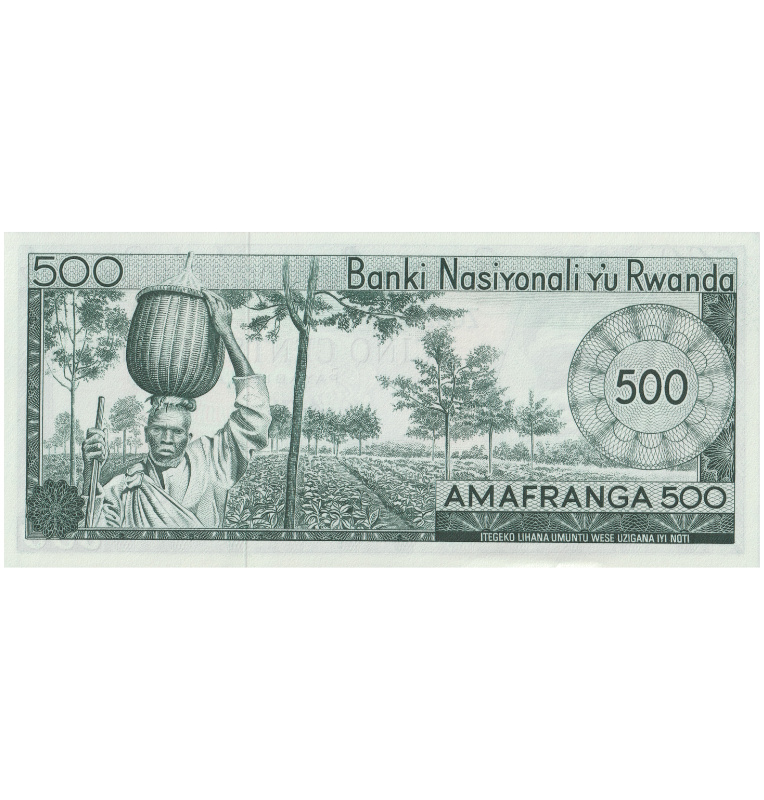 Ruanda 500 Francos 1974 Pick 11a